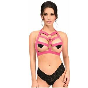 🦋B2G1🦋DAISY CORSETS Boxed Stretchy Body Harness W/ Gold Hardware | ONE SIZE |